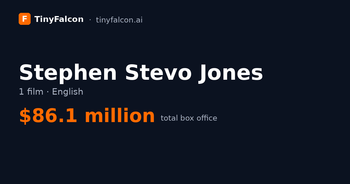 Stephen Stevo Jones