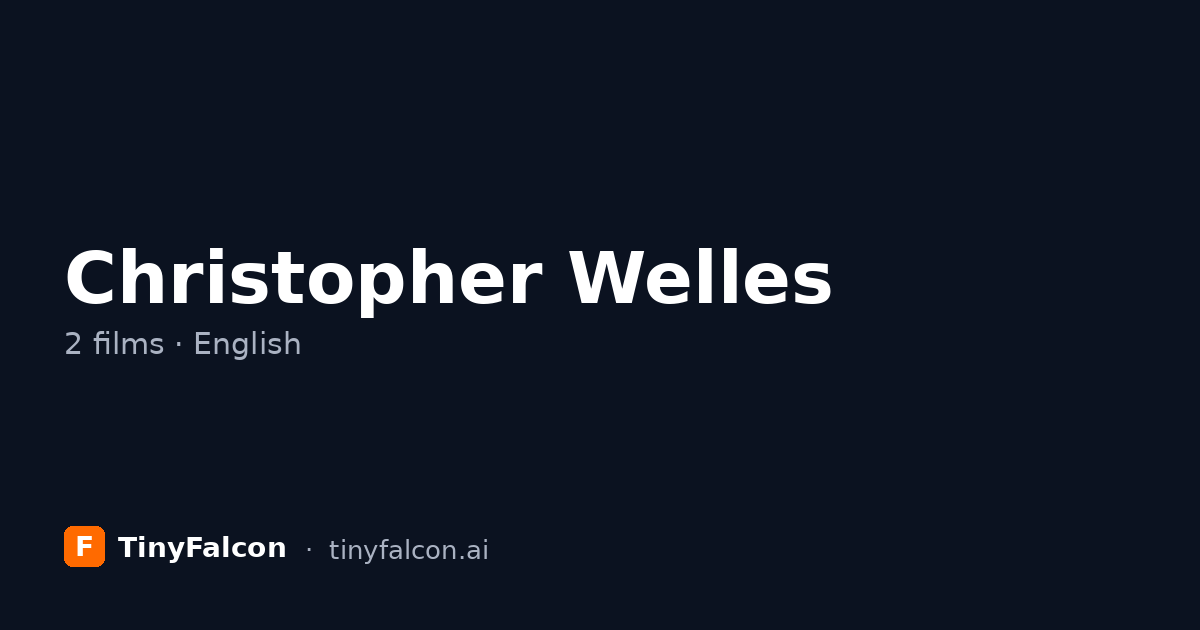 Christopher Welles