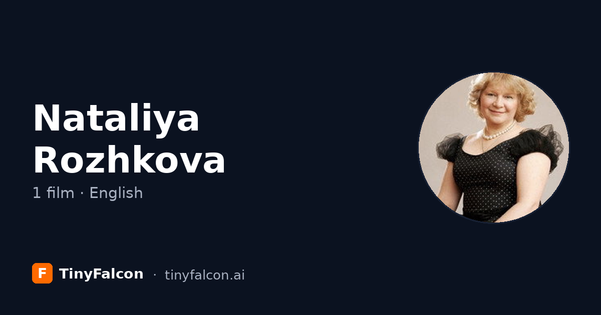Nataliya Rozhkova