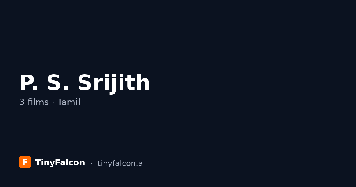 P. S. Srijith