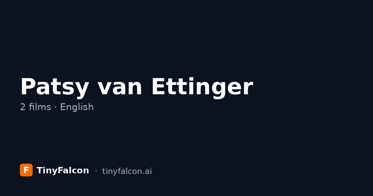 Patsy van Ettinger