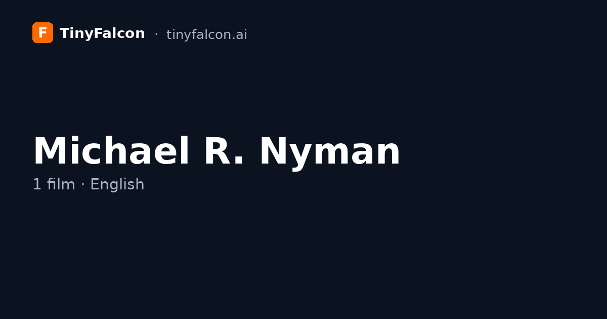 Michael R. Nyman