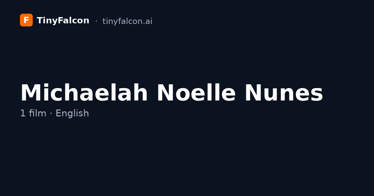 Michaelah Noelle Nunes