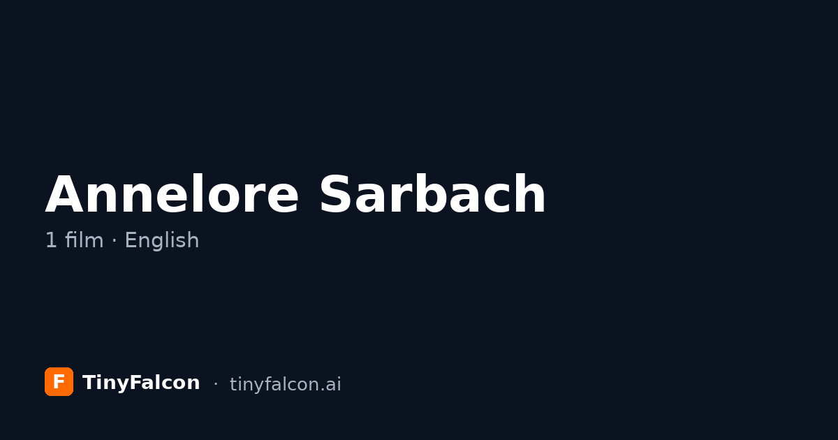 Annelore Sarbach