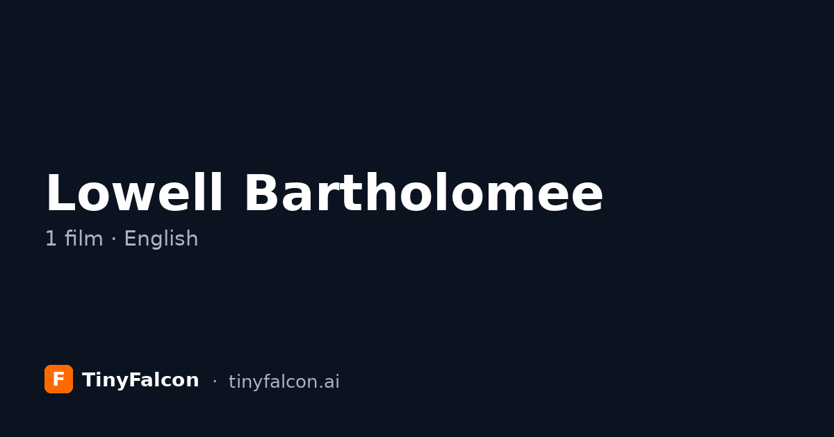 Lowell Bartholomee