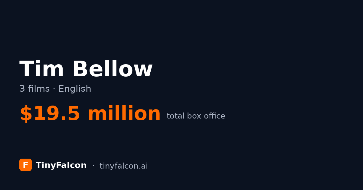 Tim Bellow