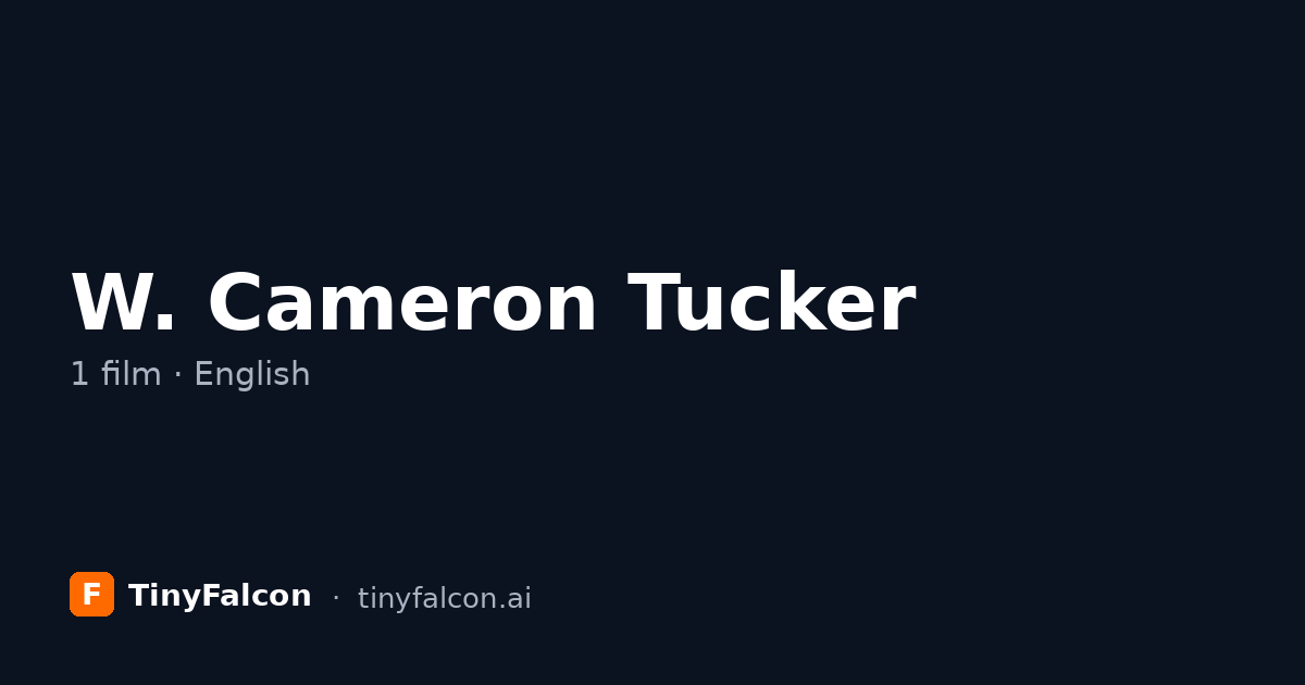 W. Cameron Tucker