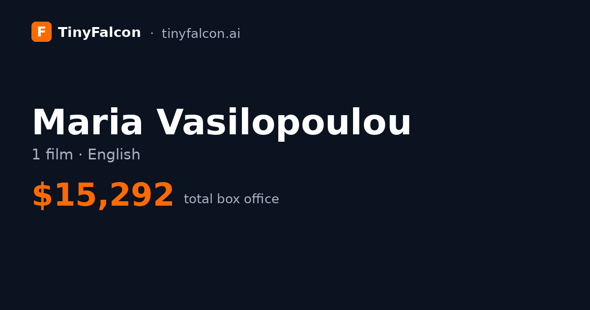 Maria Vasilopoulou