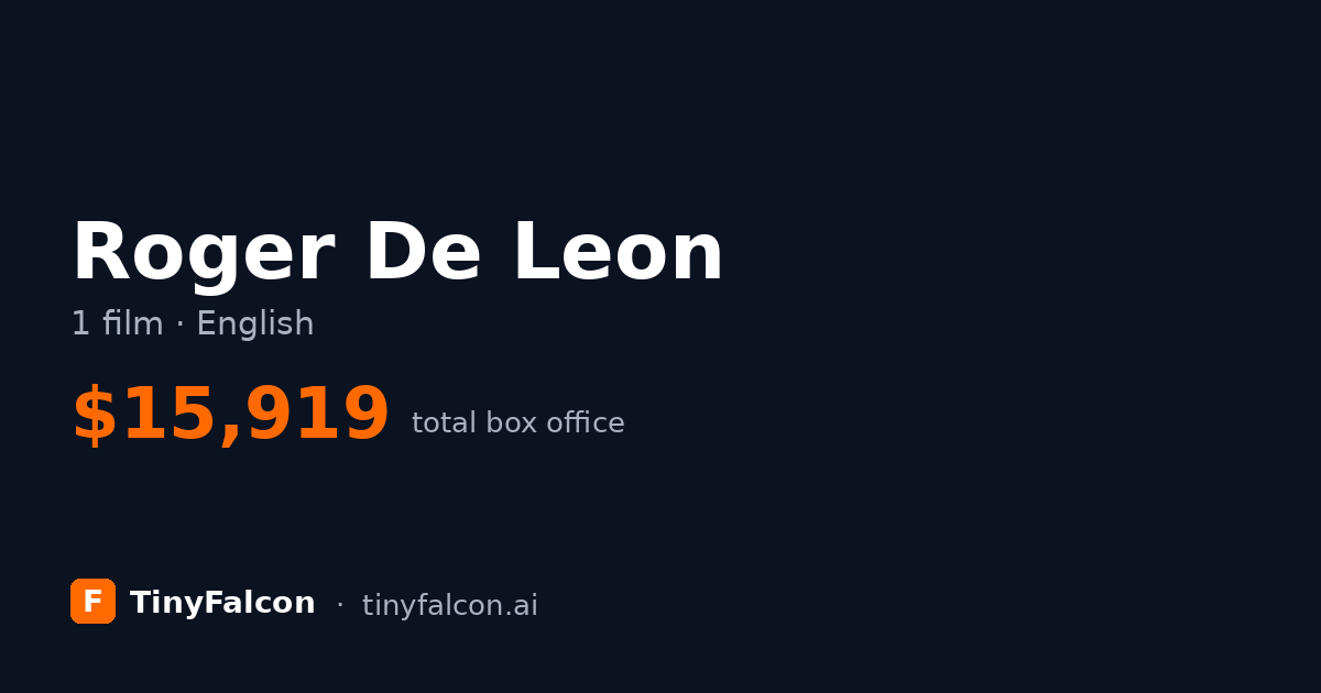 Roger De Leon