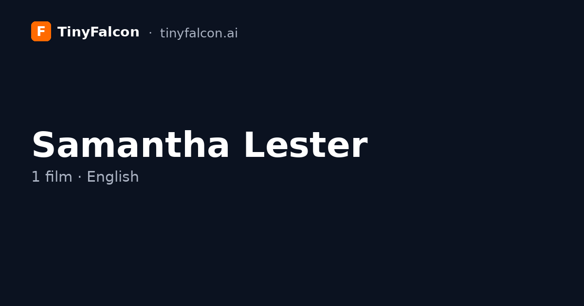 Samantha Lester