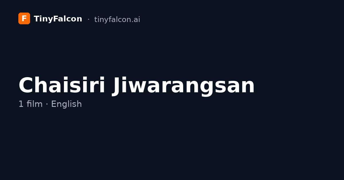 Chaisiri Jiwarangsan