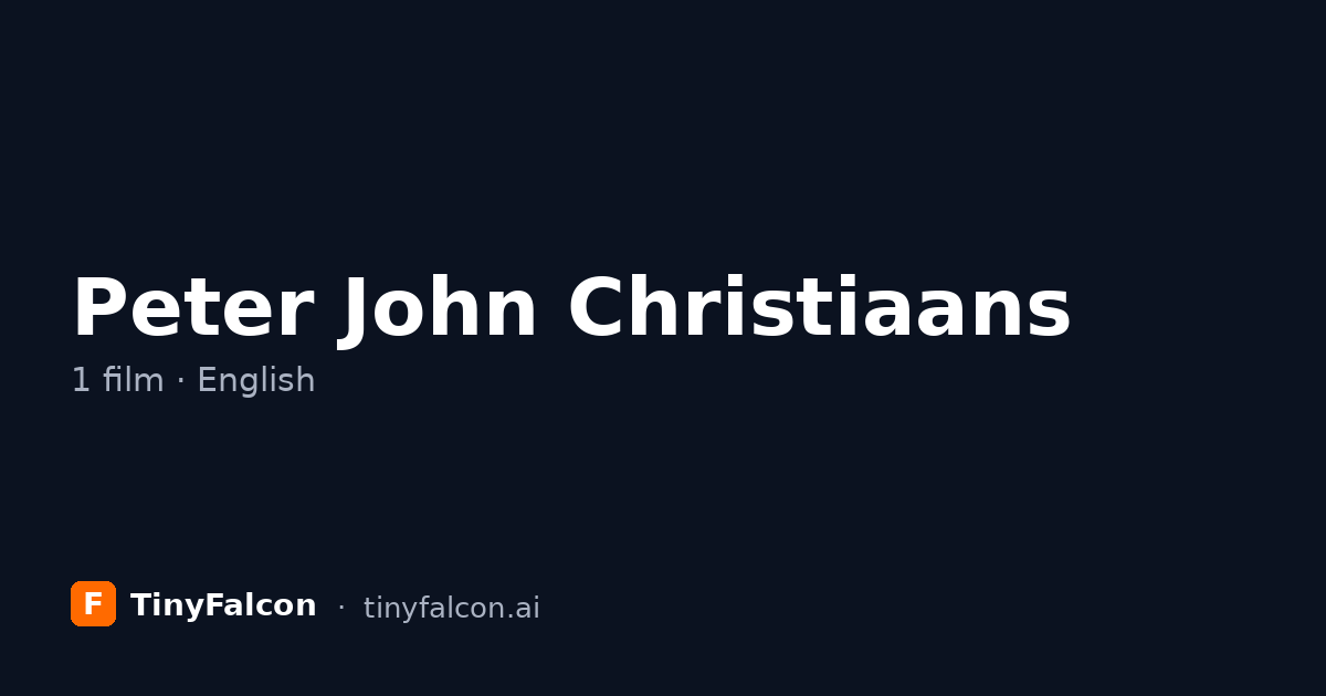 Peter John Christiaans