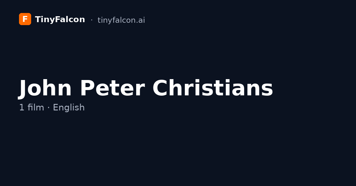 John Peter Christians