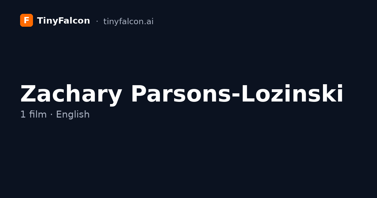 Zachary Parsons-Lozinski