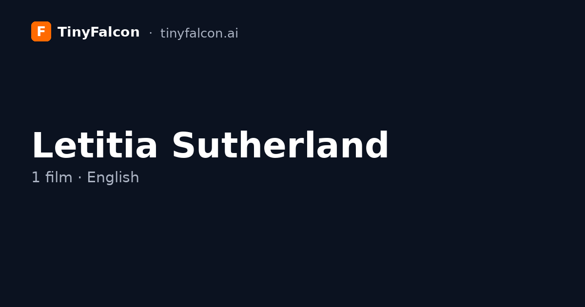 Letitia Sutherland