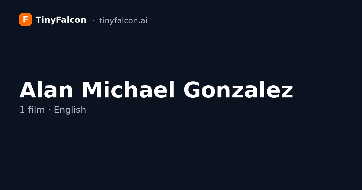 Alan Michael Gonzalez