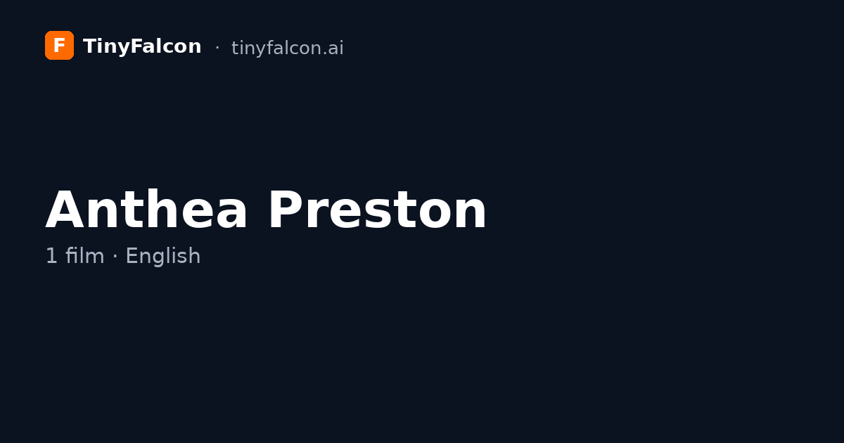 Anthea Preston
