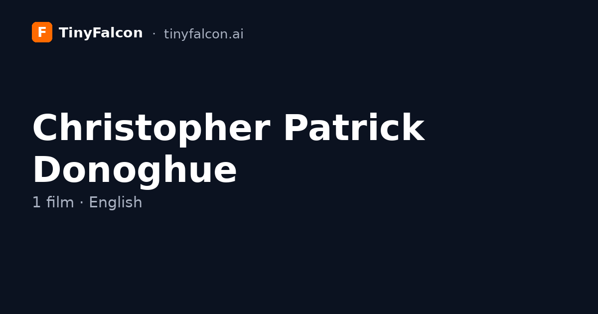 Christopher Patrick Donoghue