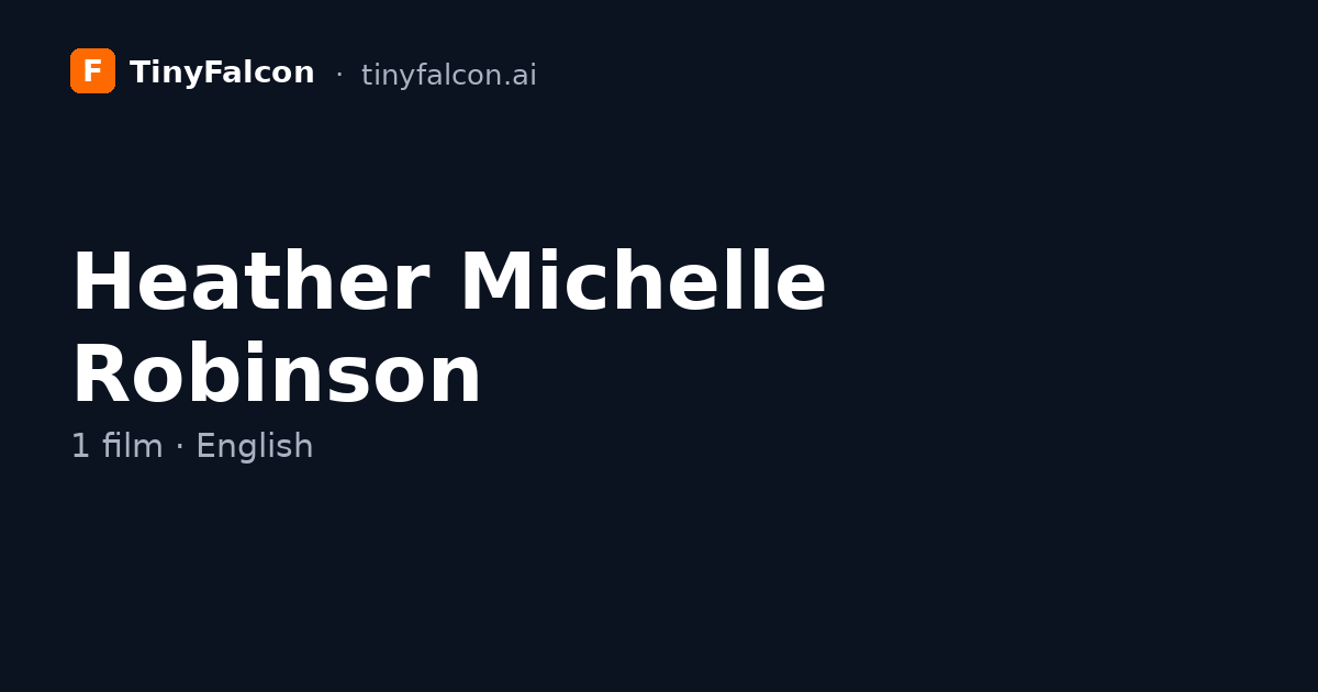 Heather Michelle Robinson