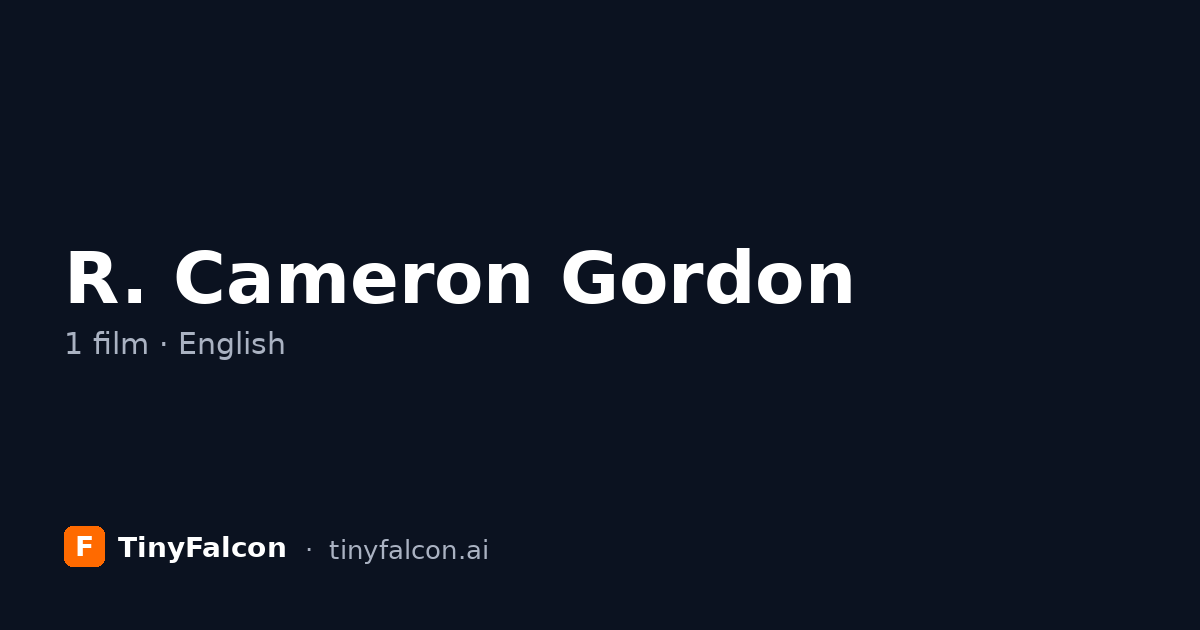 R. Cameron Gordon
