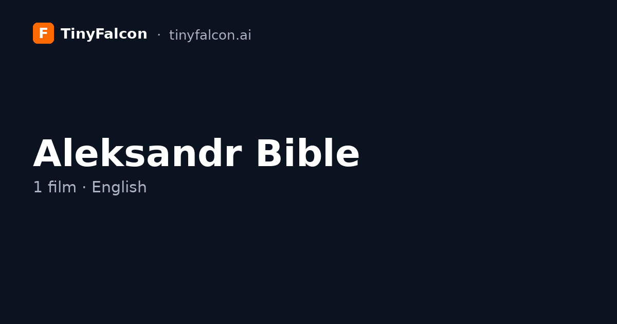 Aleksandr Bible