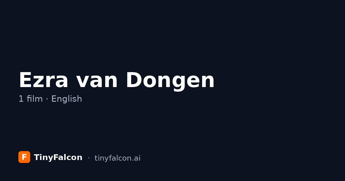 Ezra van Dongen