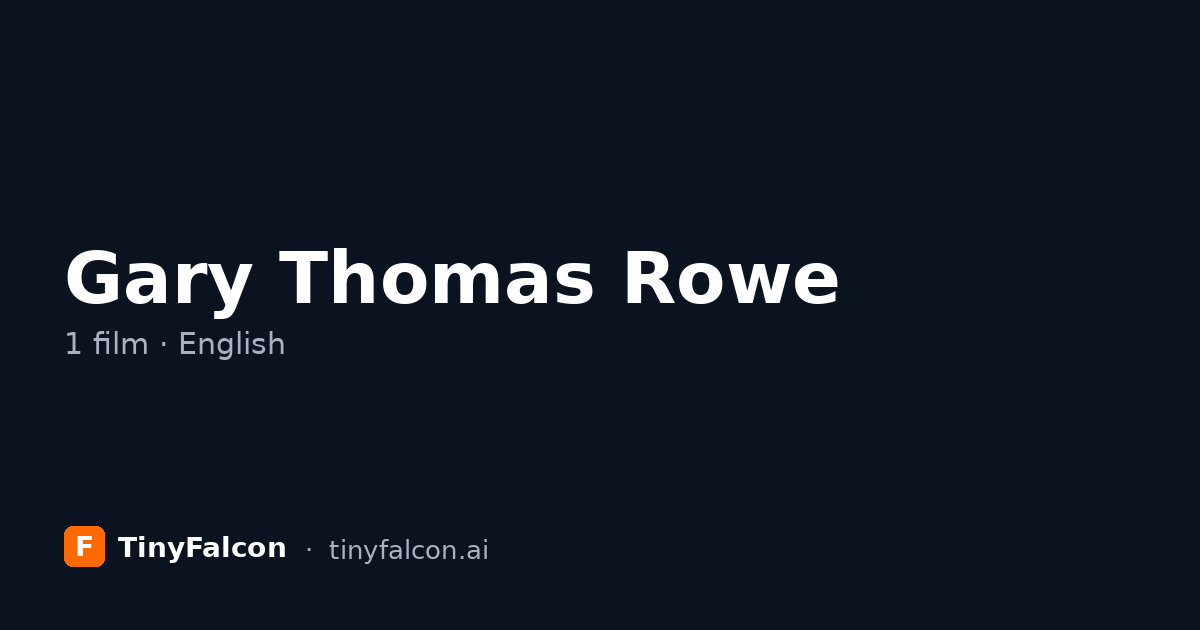 Gary Thomas Rowe