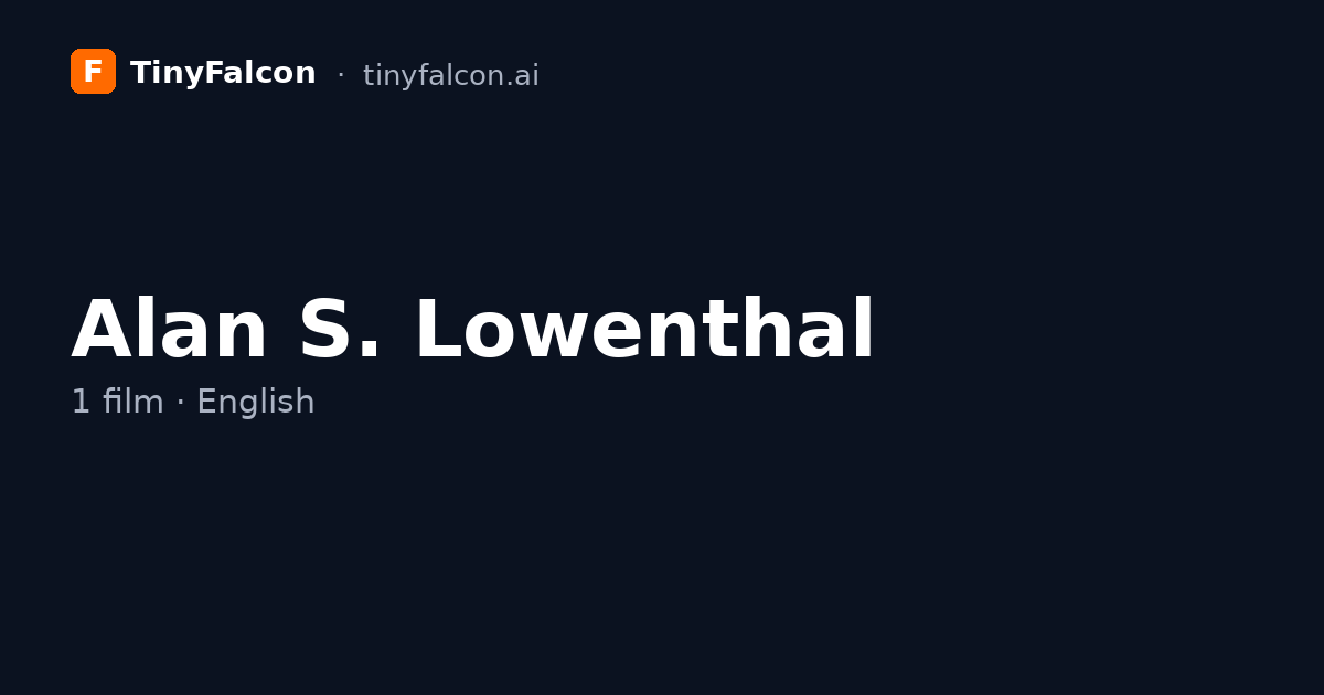 Alan S. Lowenthal
