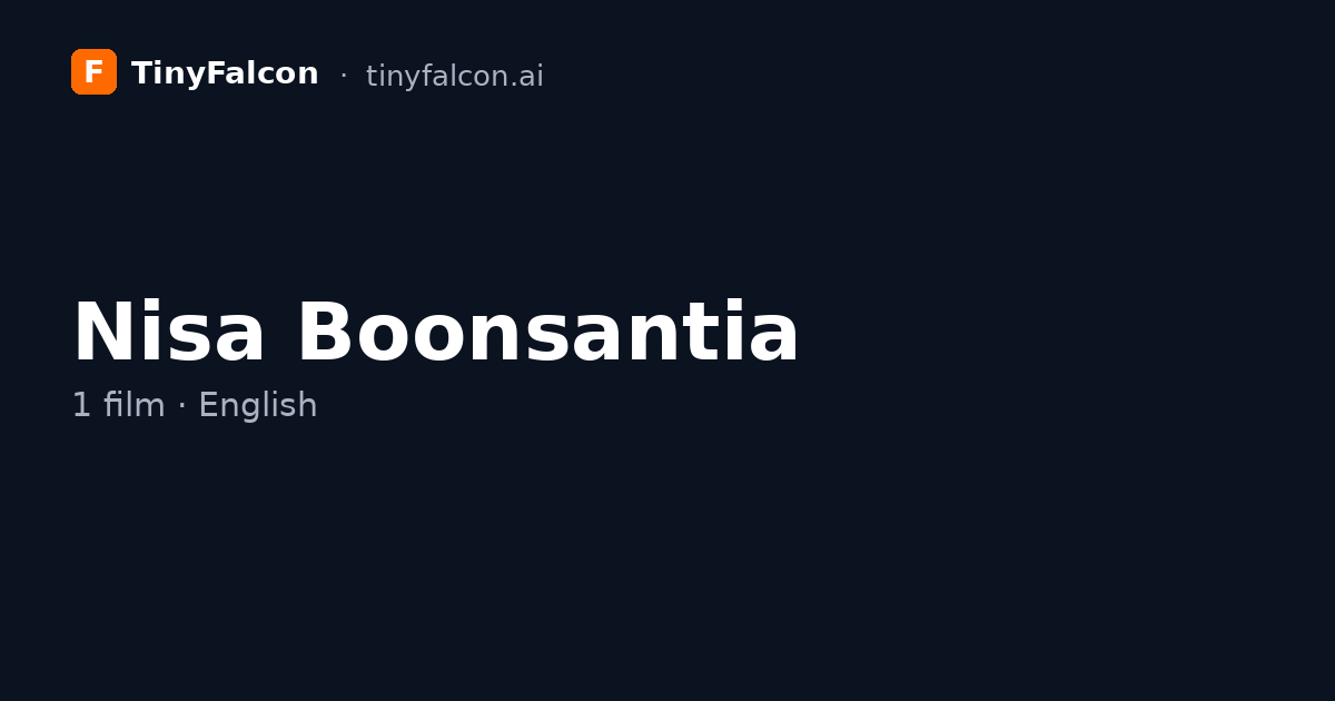 Nisa Boonsantia