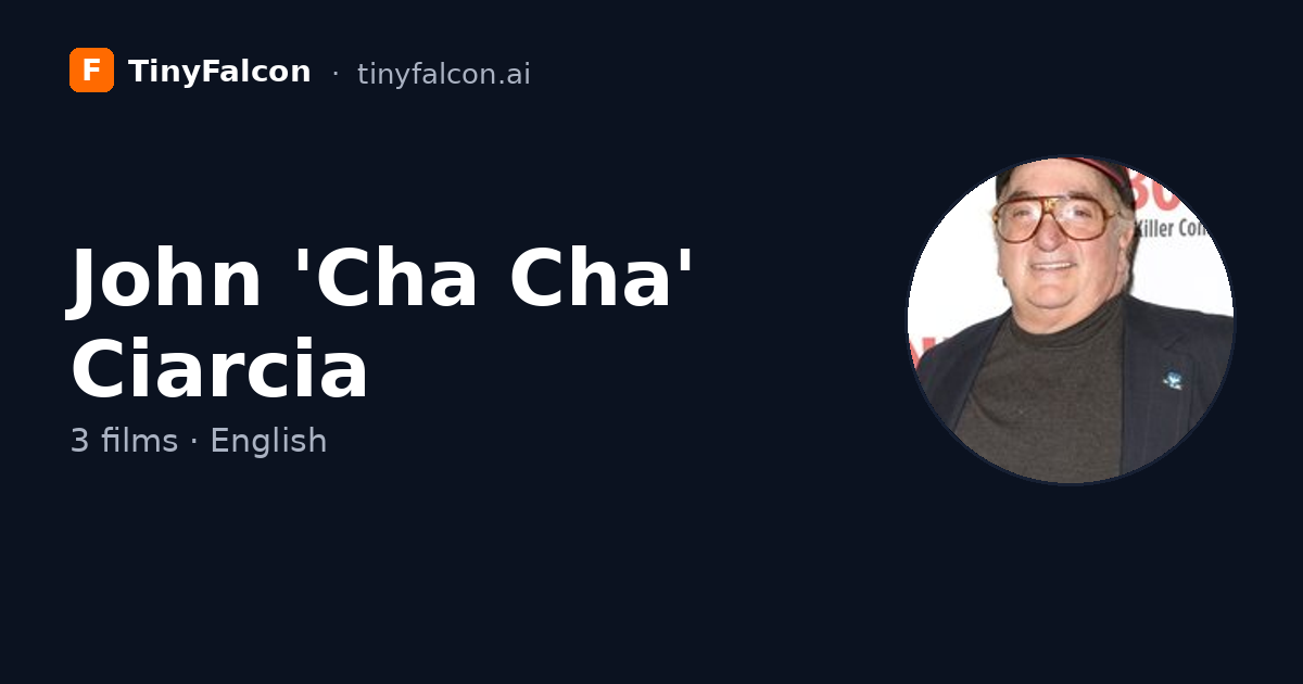 John 'Cha Cha' Ciarcia