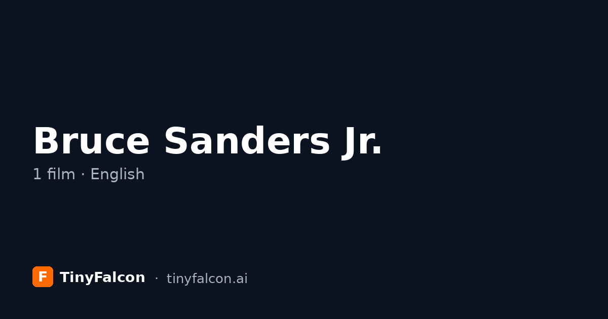 Bruce Sanders Jr.