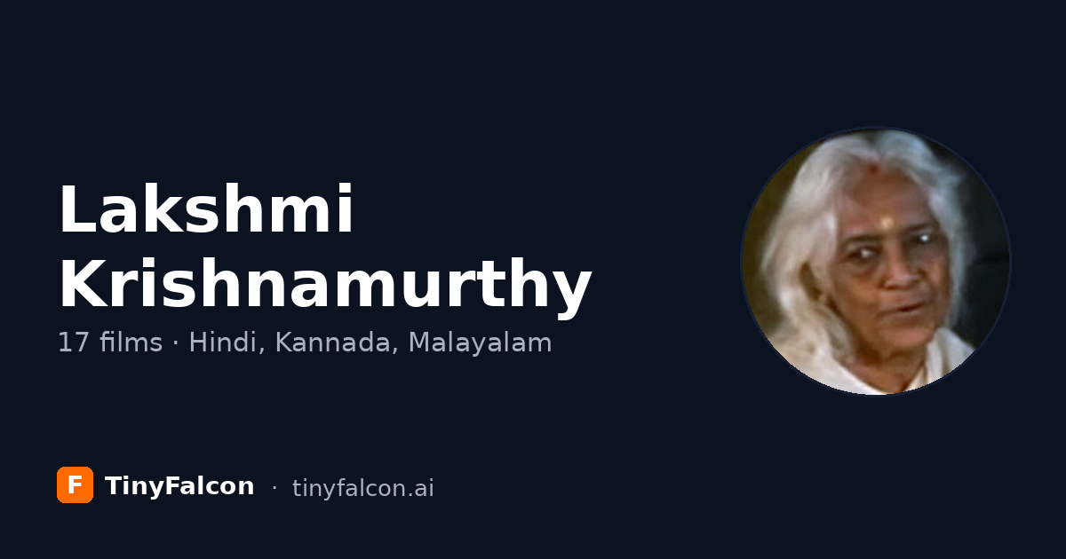 Lakshmi Krishnamurthy