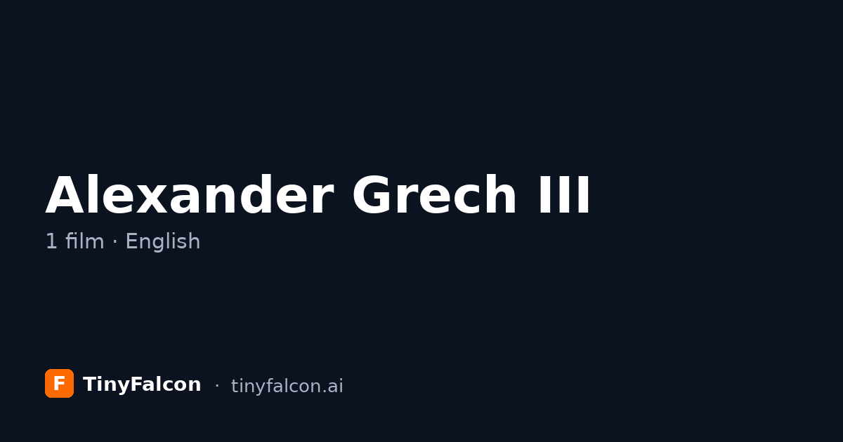Alexander Grech III