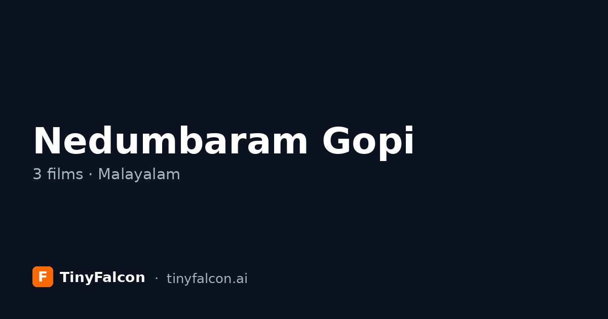Nedumbaram Gopi