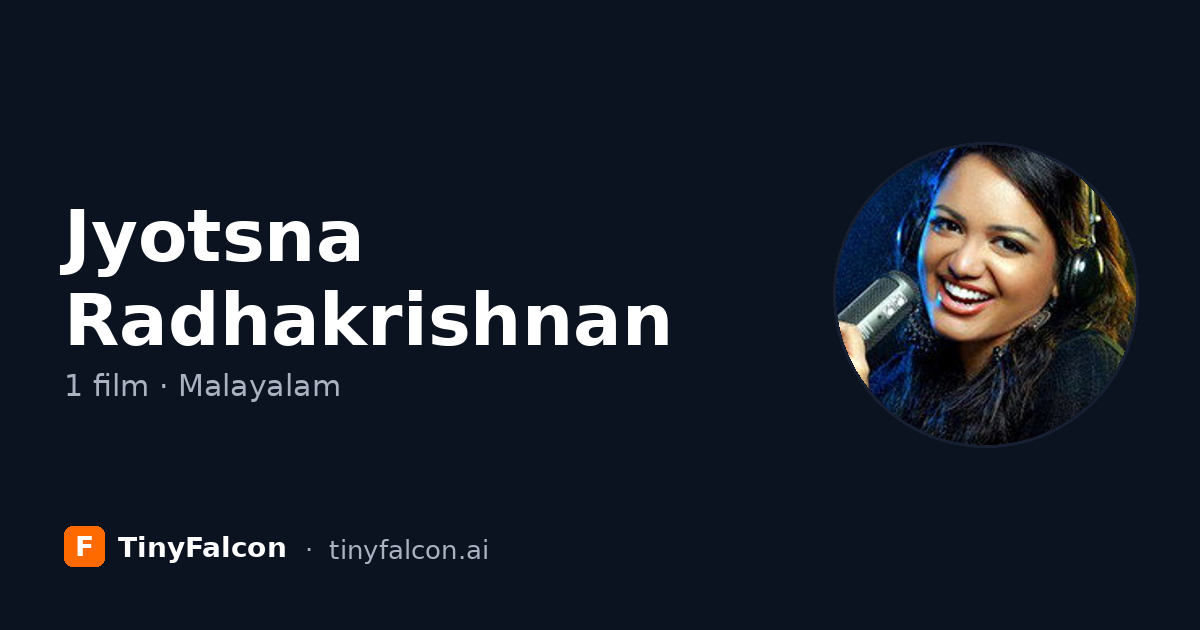 Jyotsna Radhakrishnan