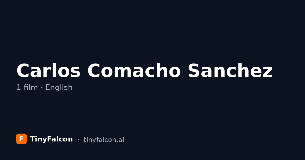 Carlos Comacho Sanchez