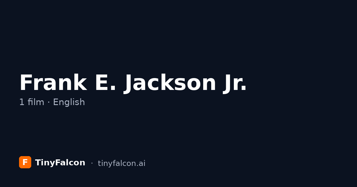 Frank E. Jackson Jr.