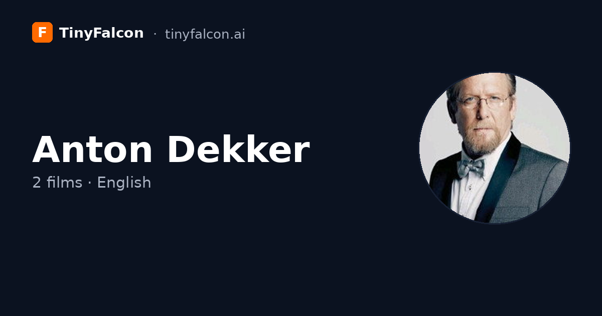 Anton Dekker