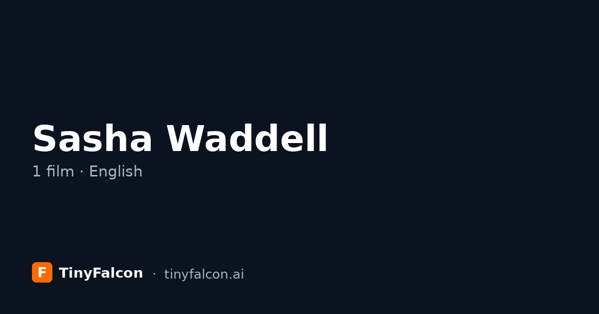 Sasha Waddell