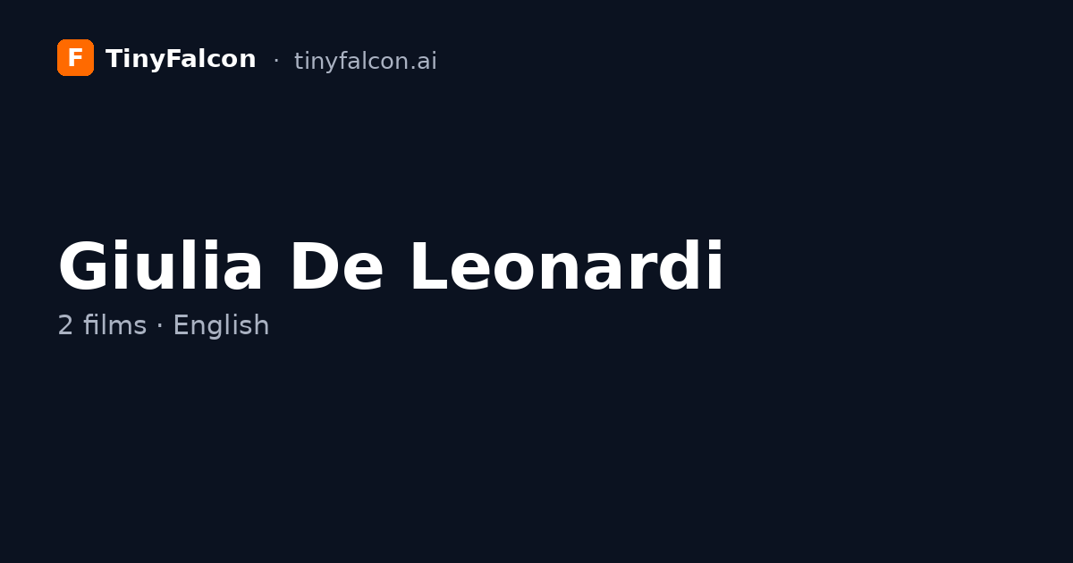 Giulia De Leonardi