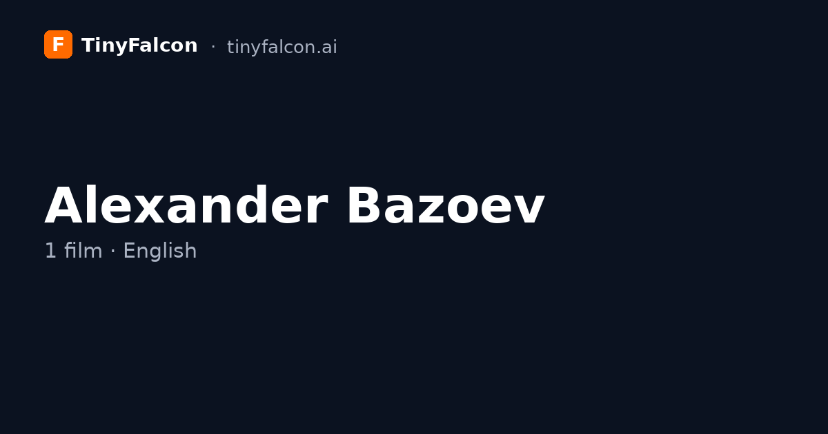 Alexander Bazoev