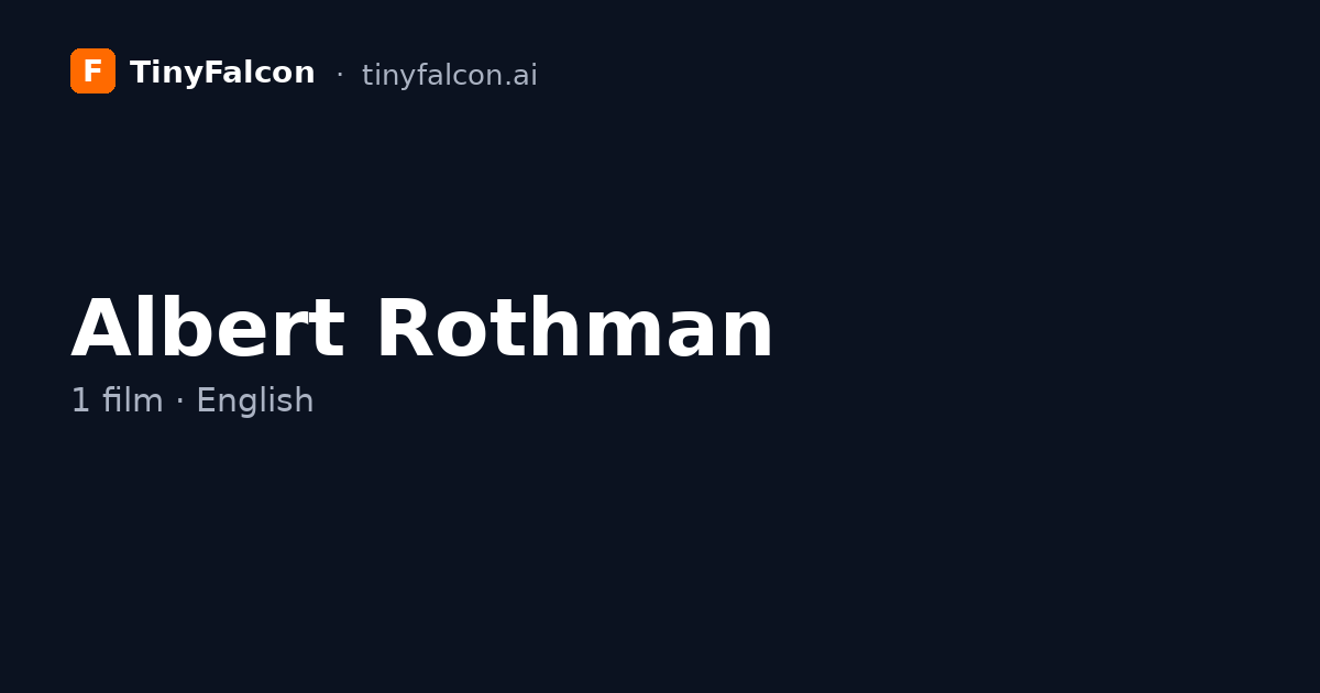 Albert Rothman