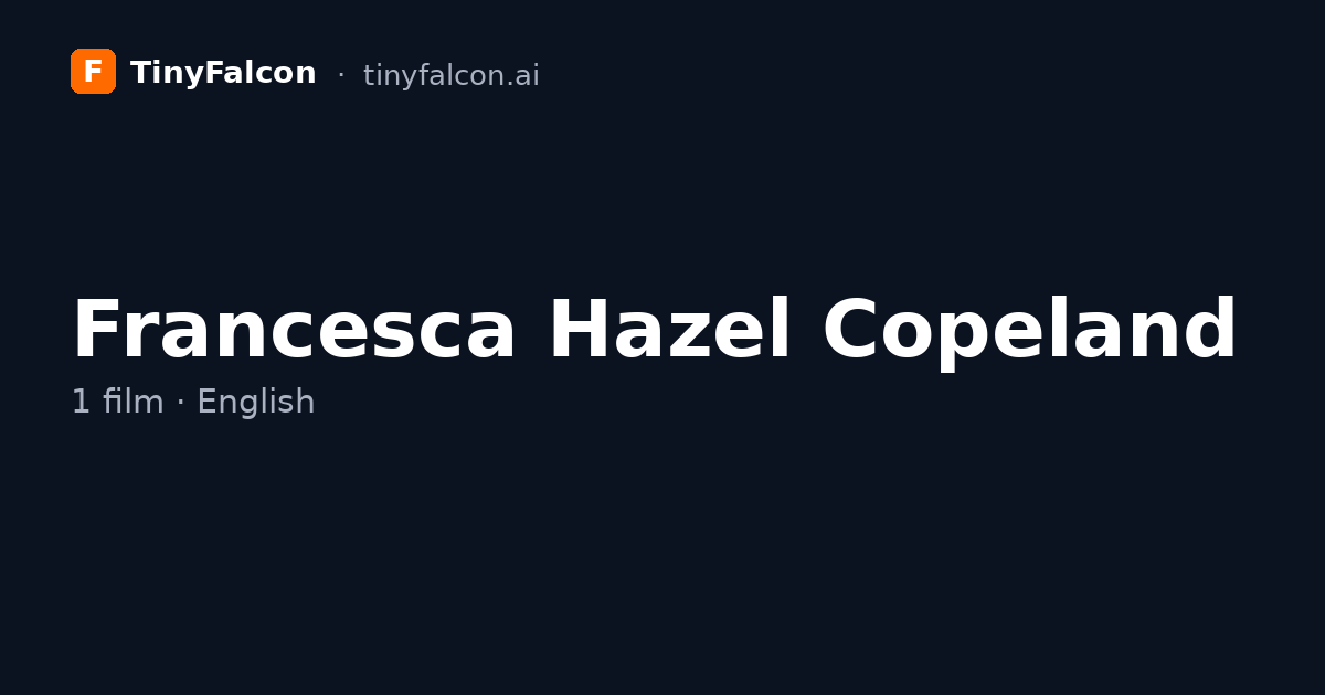 Francesca Hazel Copeland