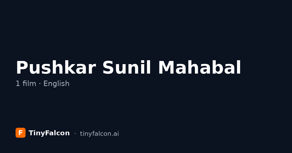 Pushkar Sunil Mahabal