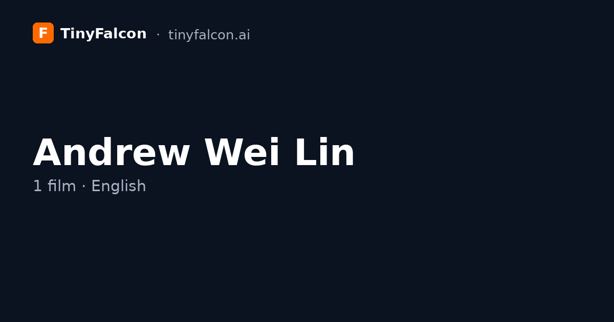Andrew Wei Lin