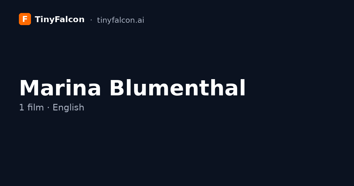 Marina Blumenthal