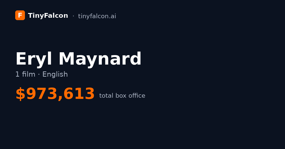Eryl Maynard