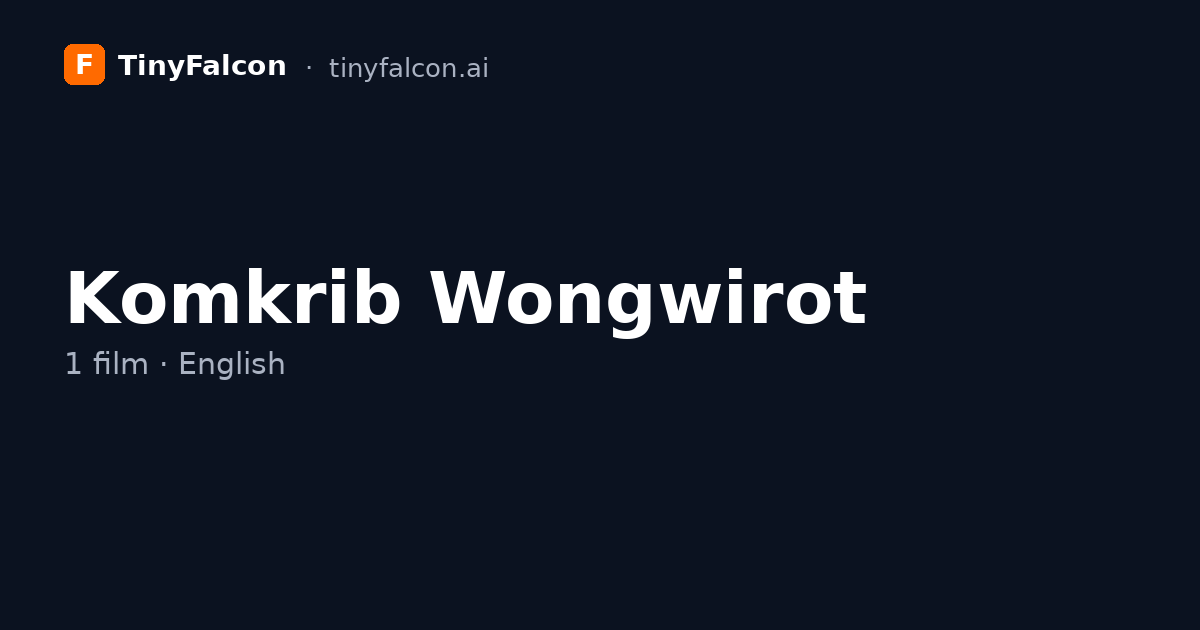 Komkrib Wongwirot