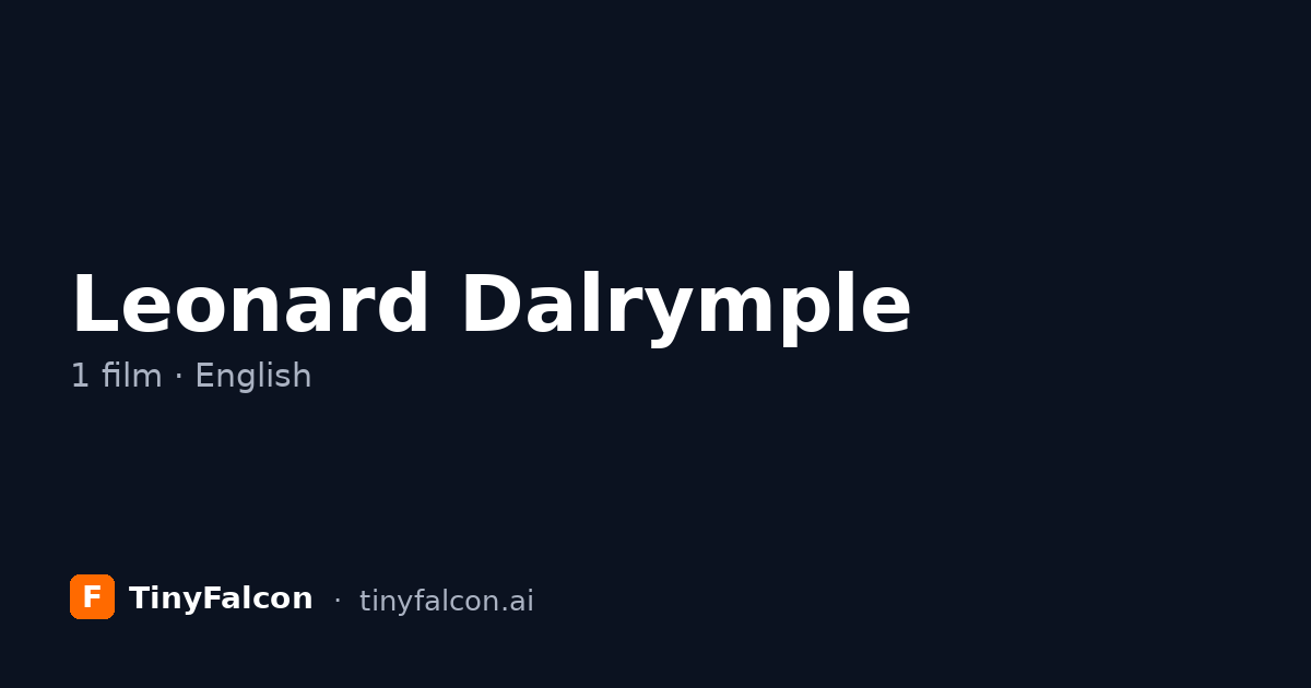 Leonard Dalrymple