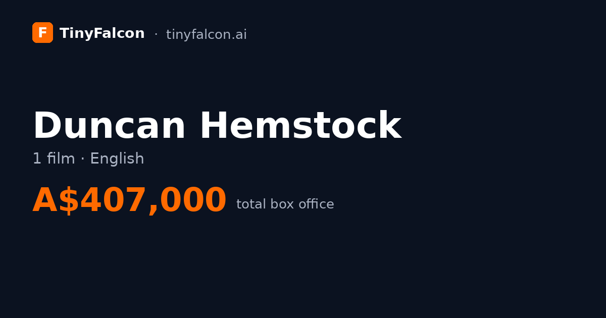 Duncan Hemstock